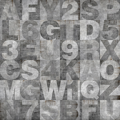 Фотообои STONE ALPHABET 2, LOFT, Factura Фотообои STONE ALPHABET 2, LOFT, Factura